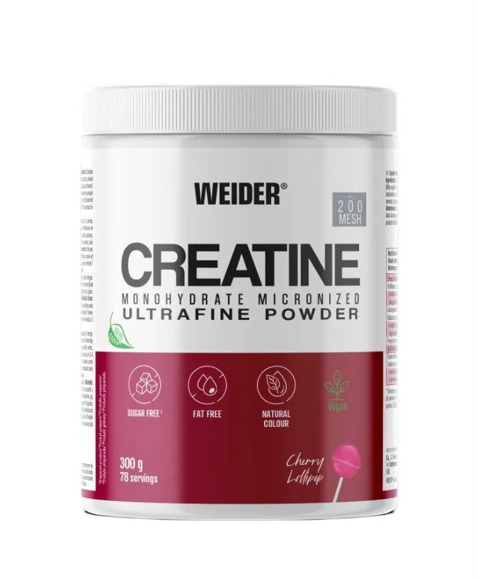 Creatine Monohydrate Micronized Cherry Lollipop - 300g - Weider - Sporto papildai