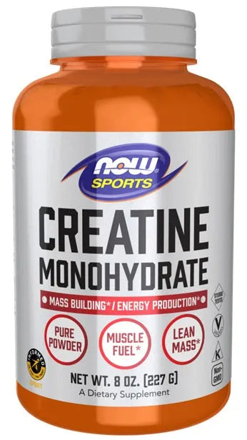 Creatine Monohydrate Pure Powder - 227g - NOW Foods - Papildai