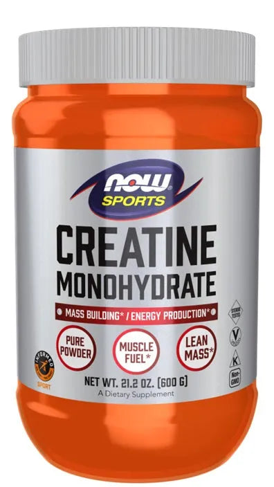 Creatine Monohydrate Pure Powder - 600g - NOW Foods - Papildai