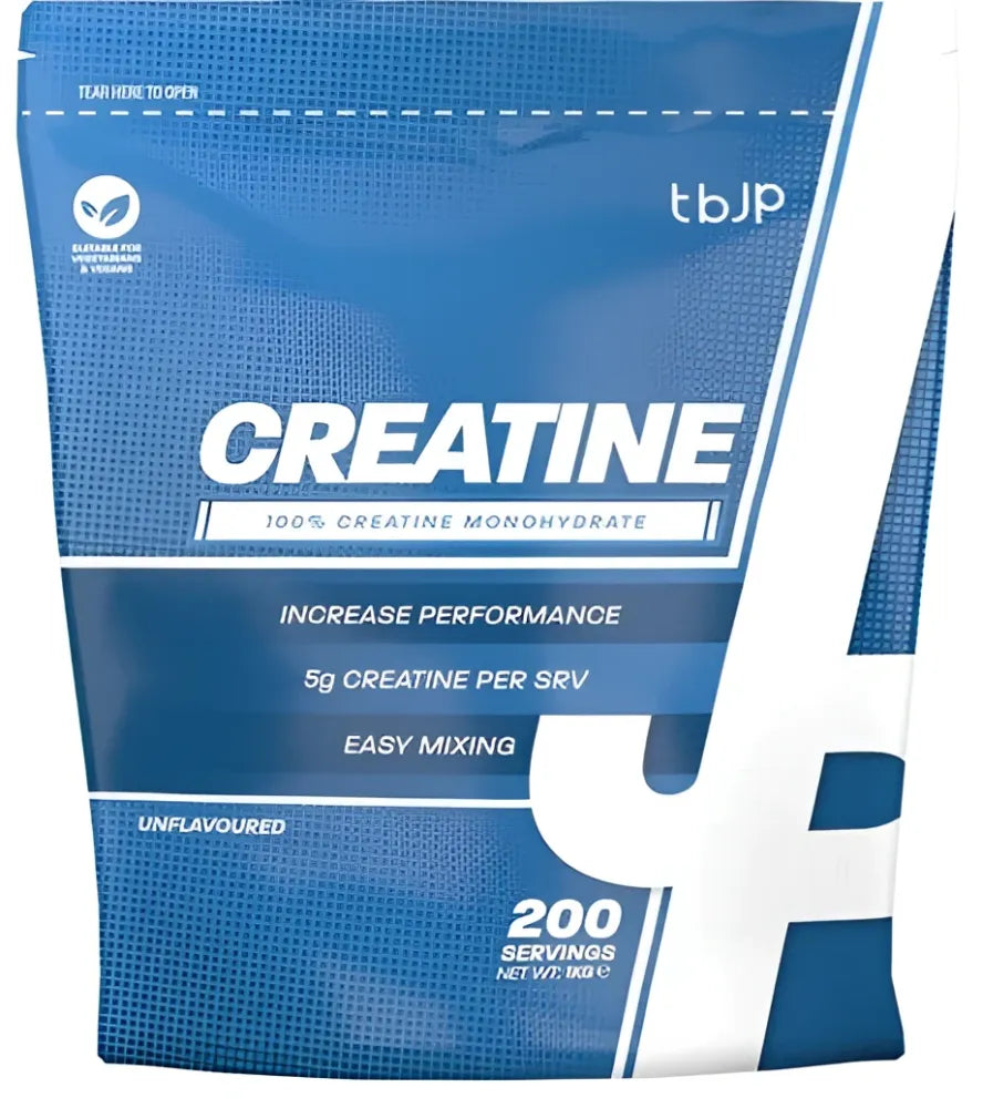 Creatine Unflavoured (Bag) - 1000g - Trained by JP - Sporto papildai