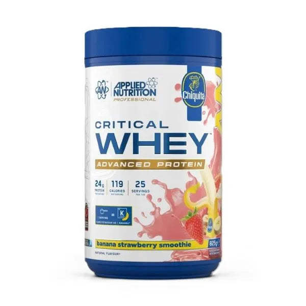 Critical Whey Banana Strawberry Smoothie - 825g - Applied Nutrition - Sporto papildai