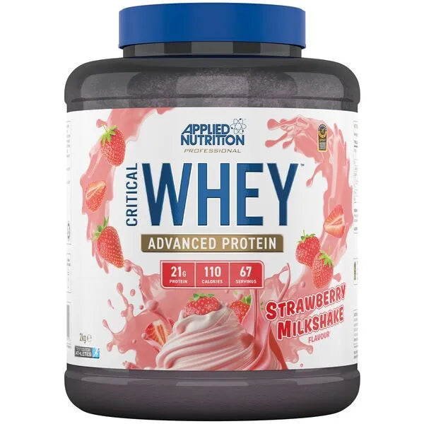 Critical Whey Strawberry Milkshake - 2000g - Applied Nutrition - Sporto papildai