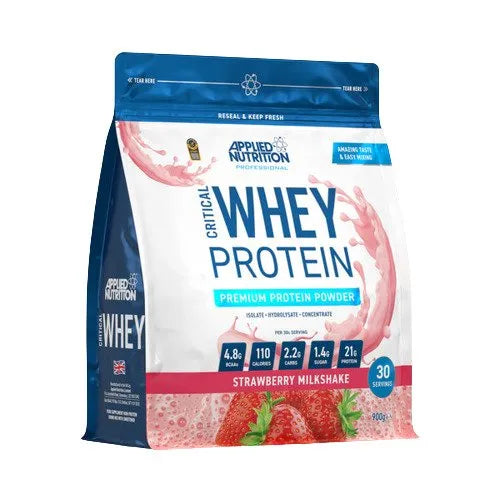 Critical Whey Strawberry Milkshake - 900g - Applied Nutrition - Sporto papildai