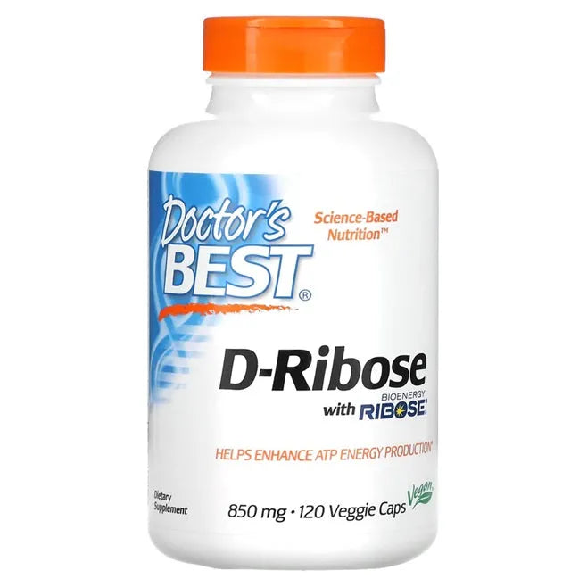 D-Ribose 850mg - 120 vcaps - Doctor’s Best - Papildai