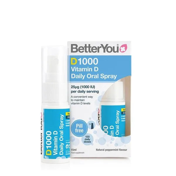 D1000 Daily Vitamin D Oral Spray - 15 ml - BetterYou - Papildai