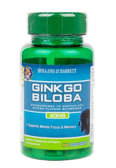 Ginkgo Biloba, 60mg - 60 coated tablets - Holland & Barrett