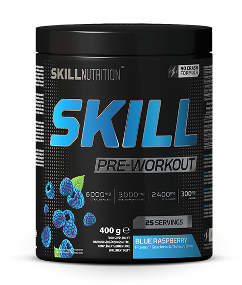 Skill Pre-Workout, Blue Raspberry - 400g - Skill Nutrition