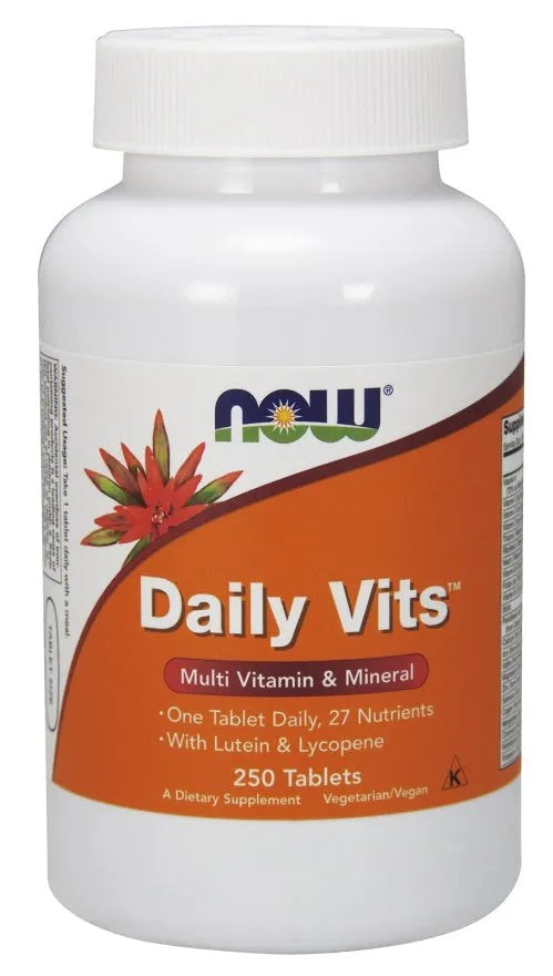 Daily Vits - 250 tabs - NOW Foods - Papildai