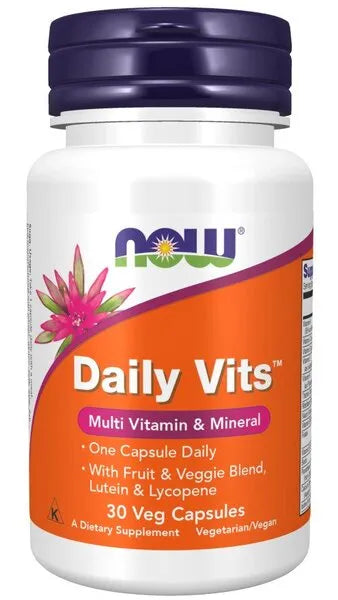 Daily Vits - 30 vcaps - NOW Foods - Papildai