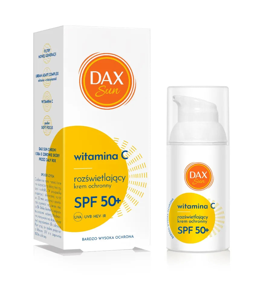 DAX Apsauginis kremas su Vitaminu C SPF 50+ 30 ml - Kosmetika
