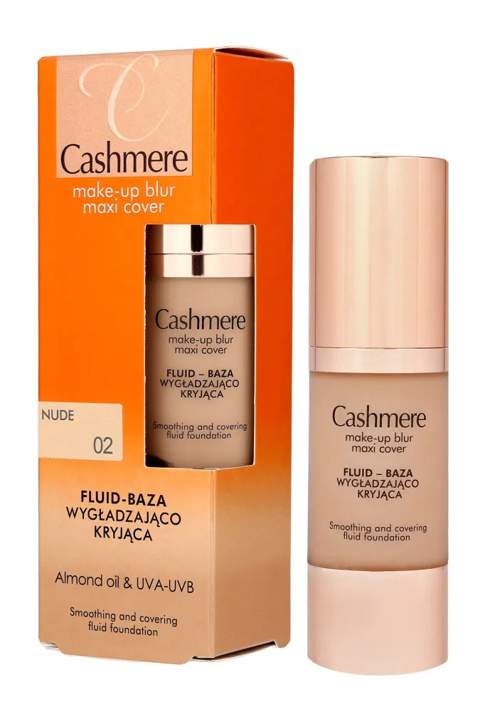 Dax Cosmetics Cashmere Fluid - lyginantis ir dengiantis pagrindas nr. 02 Nude 30ml - Kosmetika