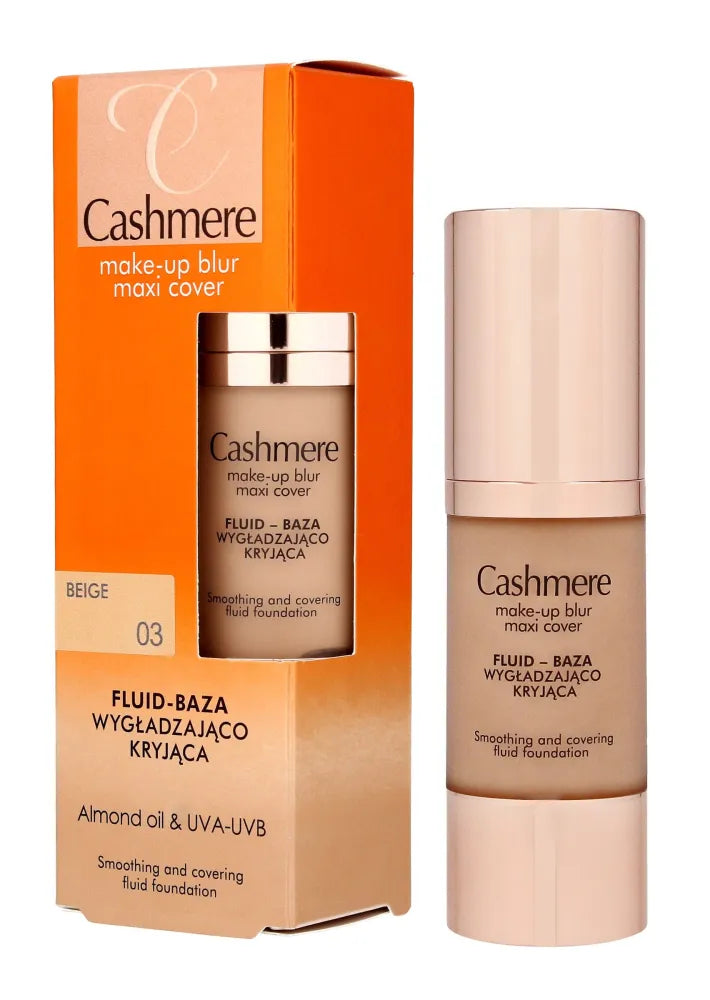 Dax Cosmetics Cashmere Fluid - lyginantis ir maskuojantis pagrindas nr. 03 Bežinė 30ml - Kosmetika