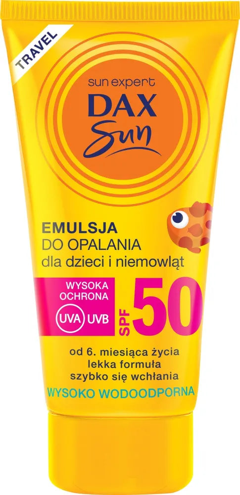 Dax Sun Emulsion vaikams ir kūdikiams SPF 50 kelionė-50ml - Kosmetika