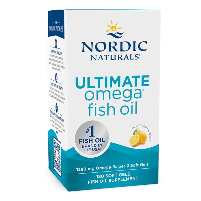 Ultimate Omega, 1280mg Lemon - 180 softgels - Nordic Naturals