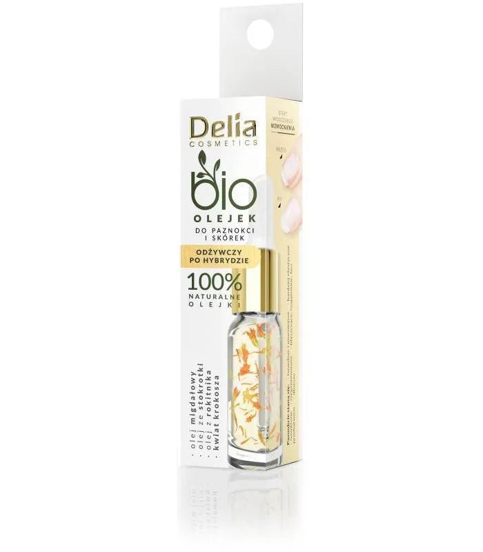 Delia Cosmetics Bio Nagų ir Kutikulių Aliejus - maitinantis po hibrido 10ml - Kosmetika