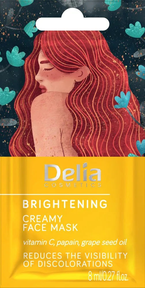 Delia Cosmetics Brightening veido kaukė - kreminė 8ml - Kosmetika