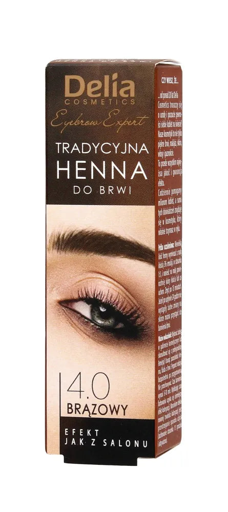 Delia Cosmetics Brow Henna 4.0 Ruda 1 vnt. - Kosmetika