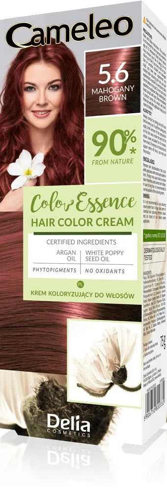 DELIA COSMETICS Cameleo Color Essence dažų kremas Nr. 5.6 - kaštonų ruda 1op. - Kosmetika