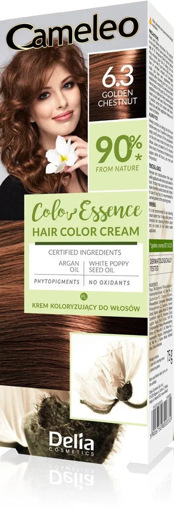 DELIA COSMETICS Cameleo Color Essence dažymo kremas Nr. 6.3 - auksinis kaštonas 1op. - Kosmetika