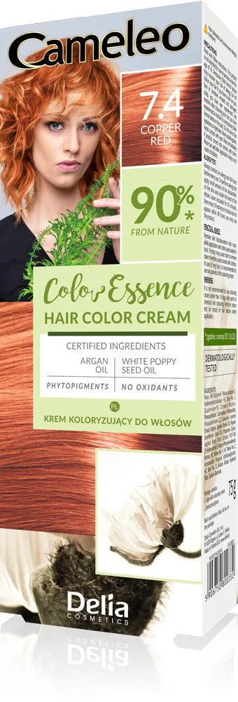 DELIA COSMETICS Cameleo Color Essence dažymo kremas Nr. 7.4 - vario raudona 1op. - Kosmetika