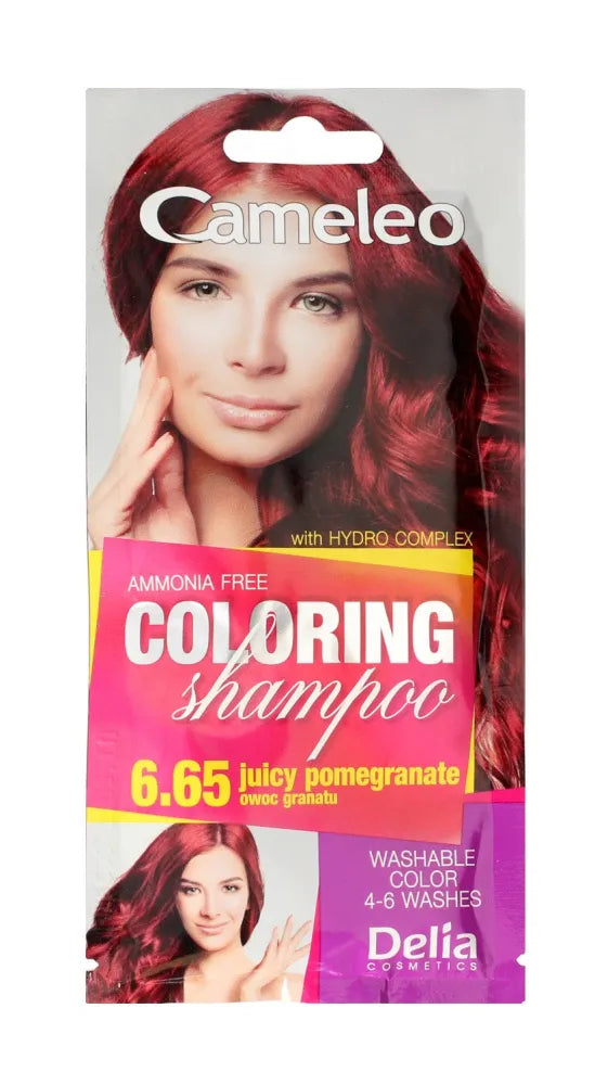 Delia Cosmetics Cameleo Color šampūnas Nr. 6.65 Granatų vaisius 1 vnt - Kosmetika