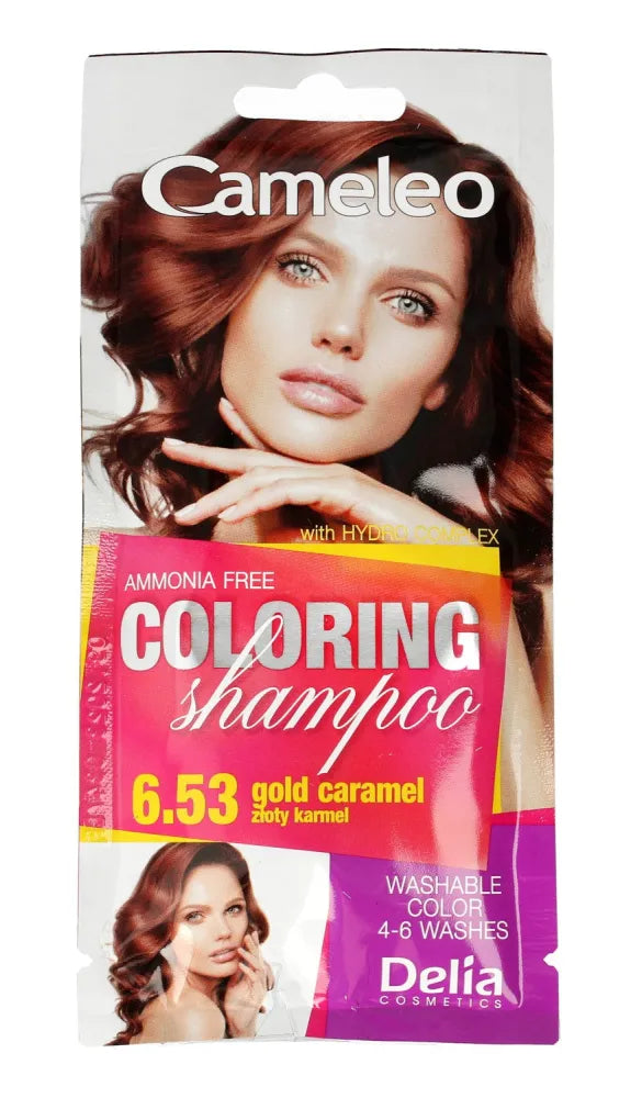 Delia Cosmetics Cameleo dažantis šampūnas Nr. 6.53 auksinė karamelė 1 vnt - Kosmetika