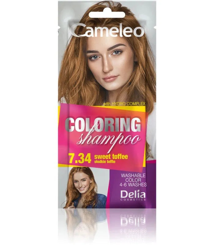 Delia Cosmetics Cameleo dažantis šampūnas Nr. 7.34 Saldus toffee 1 vnt - Kosmetika