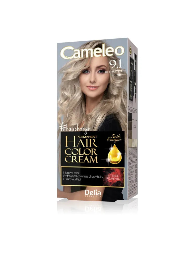 Delia Cosmetics Cameleo HCC Nuolatinė plaukų spalva Omega+ Nr. 9.1 Galutinis pelenų šviesus 1op. - Kosmetika