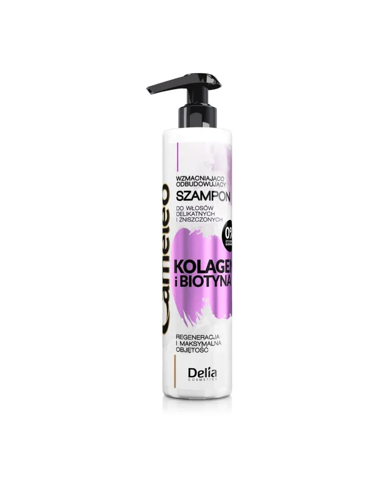 Delia Cosmetics Cameleo kolageno ir biotino stiprinantis bei atstatantis šampūnas 250 ml - Kosmetika