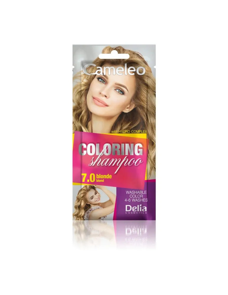Delia Cosmetics Cameleo plaukų dažymo šampūnas 7.0 šviesus - Kosmetika