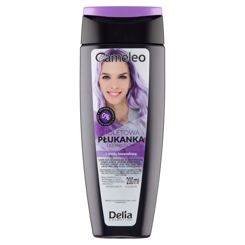 Delia Cosmetics Cameleo Purpurinė plaukų skalavimo priemonė su levandų vandeniu 200 ml - Kosmetika