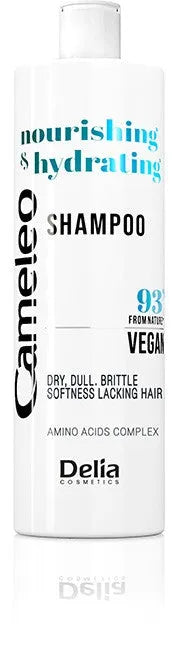 DELIA COSMETICS Cameleo Vegan Shampoo Maitinantis ir drėkinantis sausoms trapiai nuobodžioms plaukams 400ml - Kosmetika