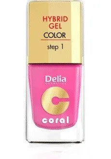 Delia Cosmetics Coral Hybrid Gel Nagų Lakas Nr. 22 Candy Pink 11ml - Kosmetika