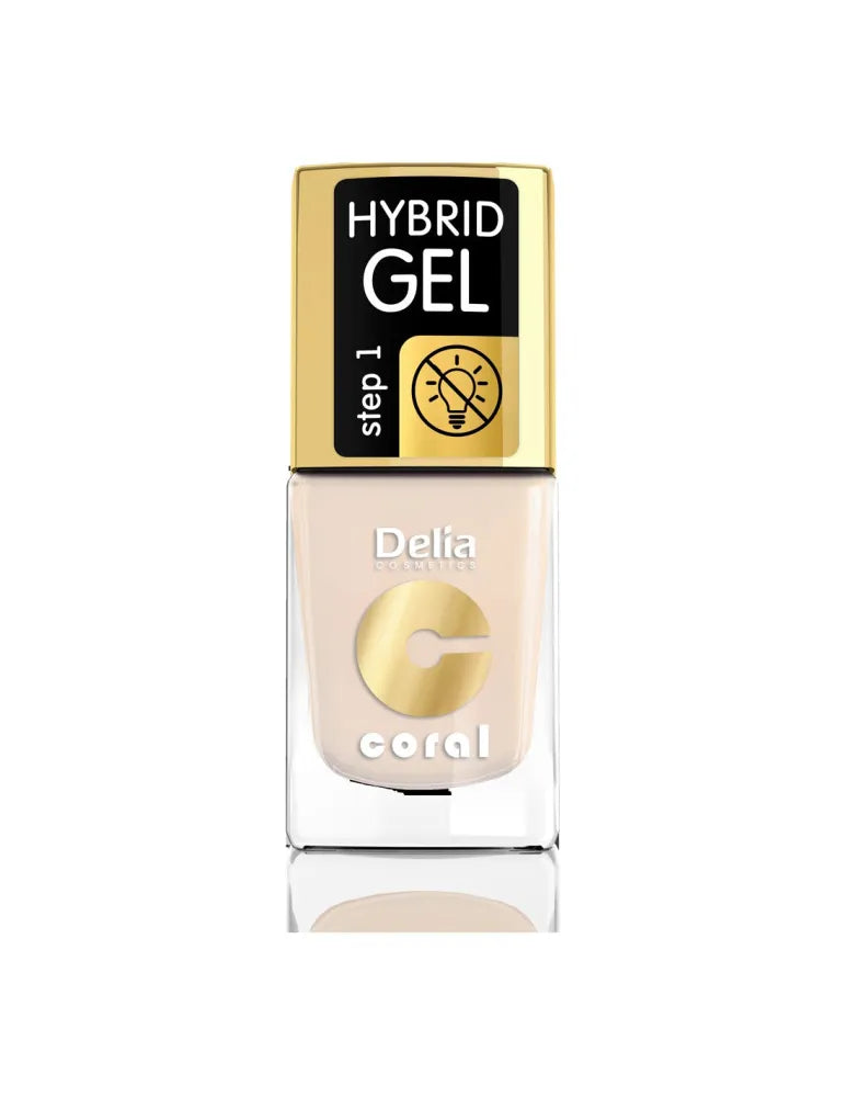 Delia Cosmetics Coral Hybrid Gel Nagų Lakas Nr. 41 Prancūziškas Bežinis 11ml - Kosmetika