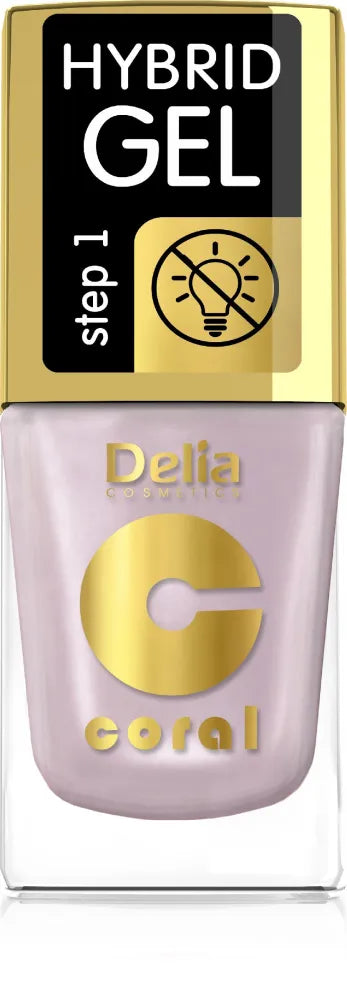 Delia Cosmetics Coral Hybrid Gel Nagų Lakas Nr. 66 11ml - Kosmetika