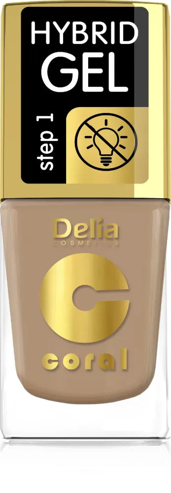 Delia Cosmetics Coral Hybrid Gel Nagų Lakas Nr. 75 11ml - Kosmetika