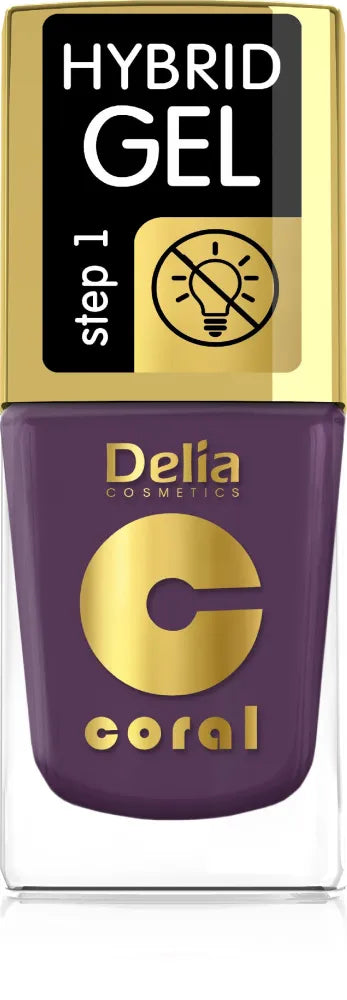 Delia Cosmetics Coral Hybrid Gel Nagų Lakas Nr. 80 11ml - Kosmetika