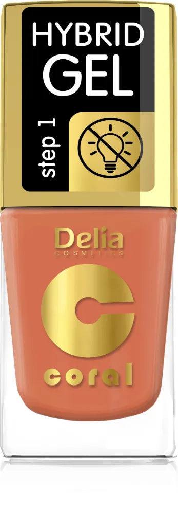 Delia Cosmetics Coral Hybrid Gel Nagų Lakas Nr. 81 11ml - Kosmetika
