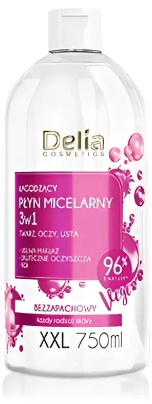 DELIA COSMETICS Raminanti micelinis skystis 3in1 XXL 750ml - Kosmetika