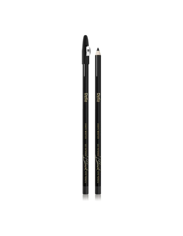 Delia Cosmetics Shape Master Eye Pencil So Intense with sharpener - juodas 1vnt - Kosmetika