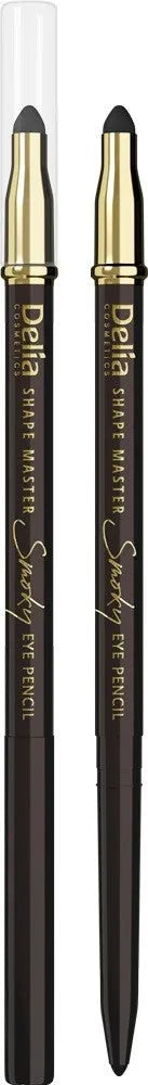 Delia Cosmetics Shape Master Eye Pencil with Sponge Smoky rudas 1vnt - Kosmetika