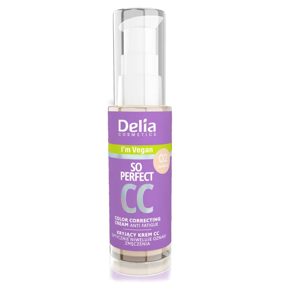 DELIA COSMETICS So Perfect Concealing CC Cream - 02 Medium 30ml - Kosmetika