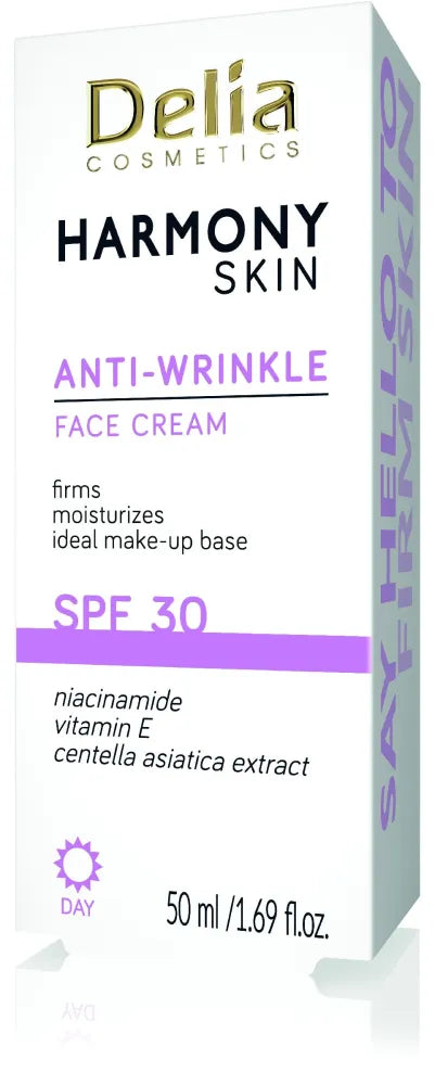 DELIA HARMONY SKIN Kremas veidui nuo raukšlių SPF 30 - Kosmetika