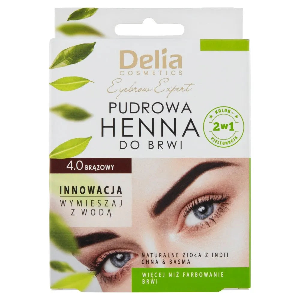 DELIA Henna eyebrow powder 4.0 ruda pakelis 4g - Kosmetika