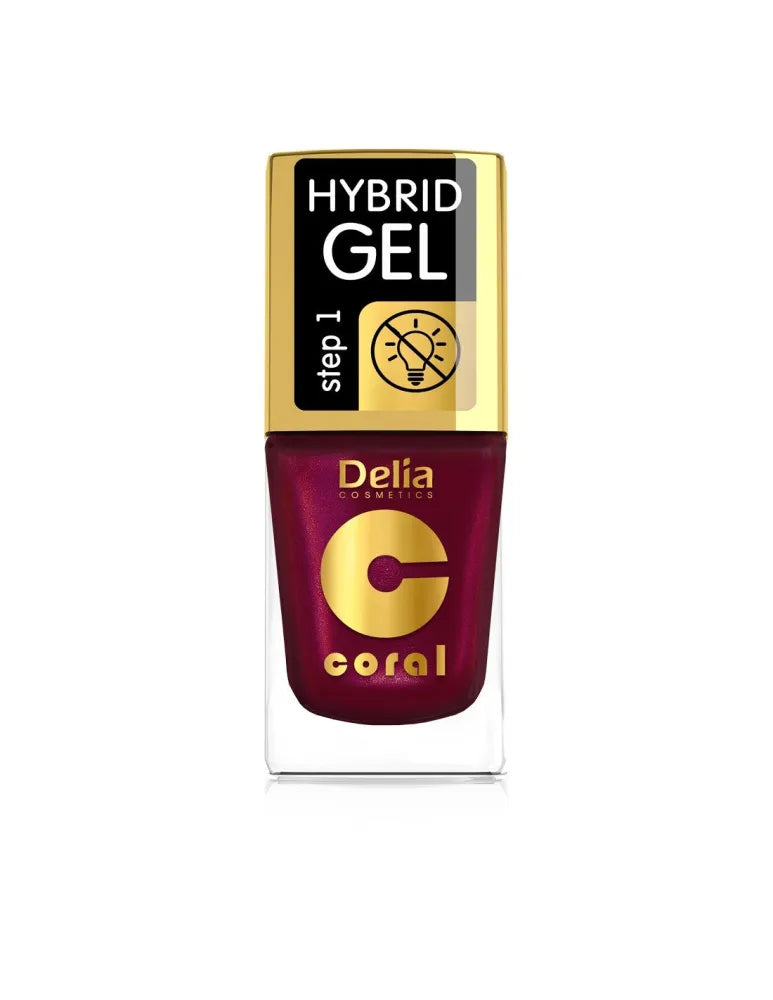 DELIA LAKIER CORAL HYBRID GEL 61 PERLO AVIEČIŲ SVAIGULYS& - Kosmetika