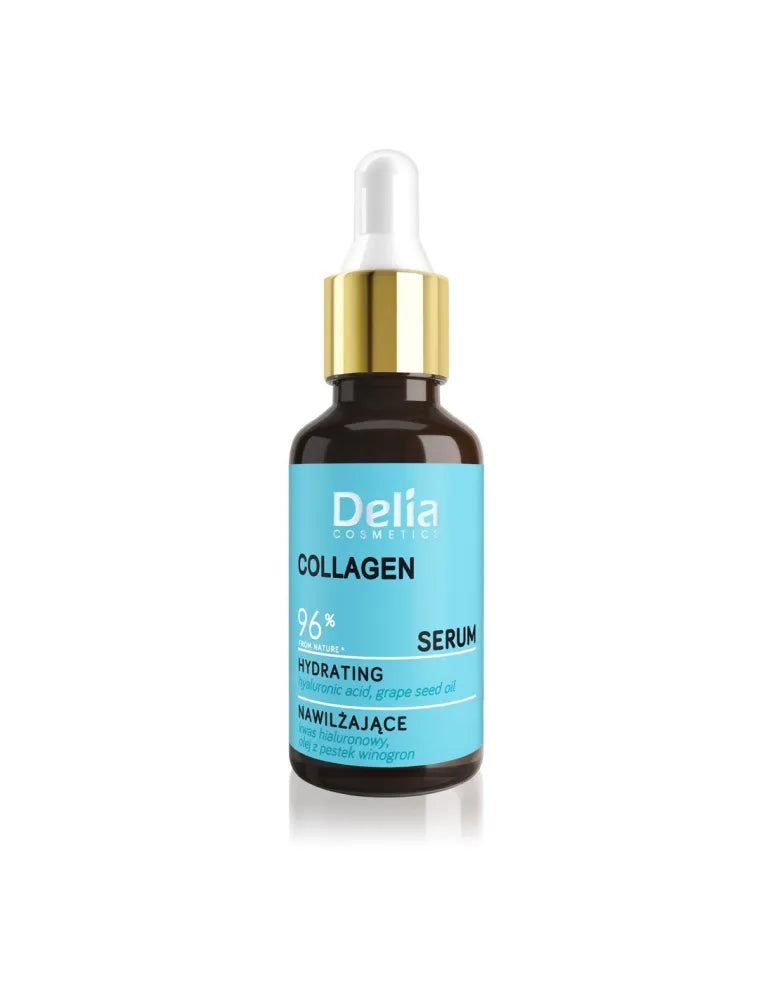 DELIA MOISTURIZING SERUM WITH COLLAGEN 30ml drėkinamasis serumas su KOLAGENU - Kosmetika