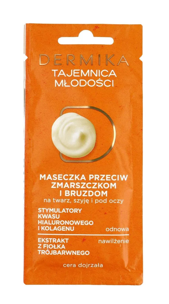 Dermika Beauty Masks Jaunystės paslaptis Kaukė prieš raukšles ir griovelius - Kosmetika