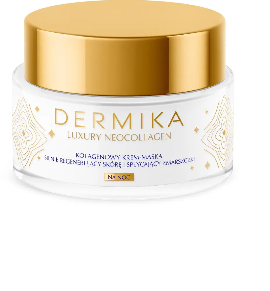 Dermika Luxury Neocollagen Collagen Cream - Stipriai regeneruojantis odą ir lyginantis raukšles per naktį 50ml