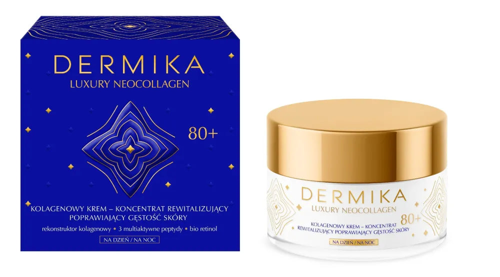 DERMIKA Luxury Neocollagen Kolageno Atgaivinantis Kremas-Konsentras 80+ Dienai ir Nakčiai 50ml - Kosmetika