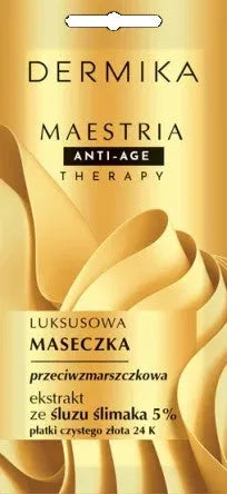 DERMIKA Maestria Anti-Age Therapy Prabangus raukšles mažinantis kaukė - sraigių gleivių ekstraktas 5% 7g - Kosmetika